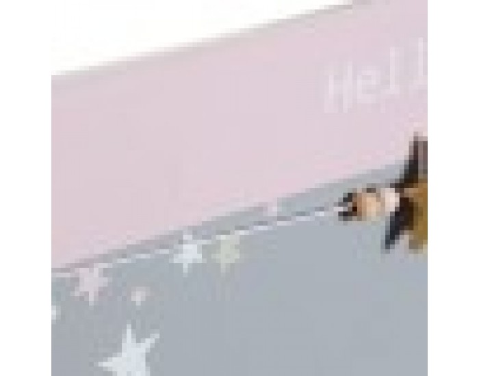 Рамка за Снимки с Клипсове DKD Home Decor Hello Lovely Дървен MDF (40 x 1 x 24 cm)