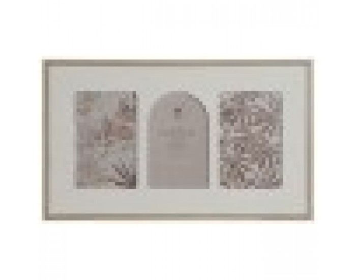 Рамка за снимки Home ESPRIT Бежов Кристал Дървен MDF Скандинавски 39 X 2 X 24 cm