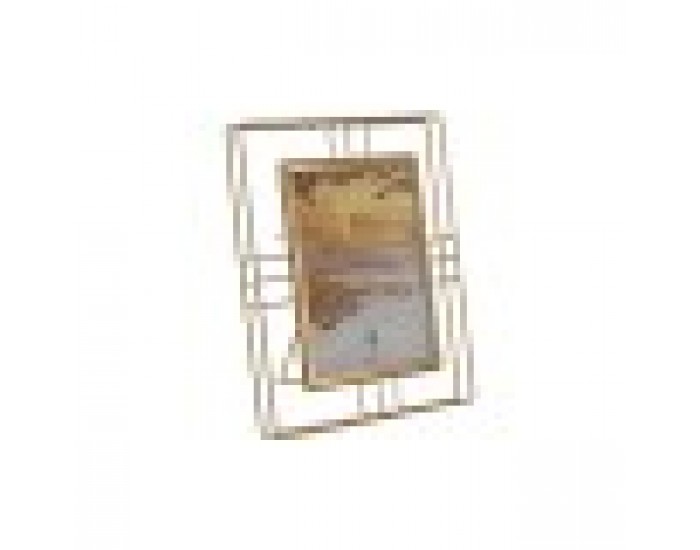 Рамка за снимки Home ESPRIT Златен Метал Кристал 18,5 x 2,5 x 23,5 cm (12 броя)