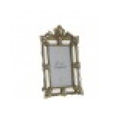 Рамка за снимки DKD Home Decor Огледало Шампанско Кристал Смола Shabby Chic (16 x 2 x 25 cm) - Papetărie