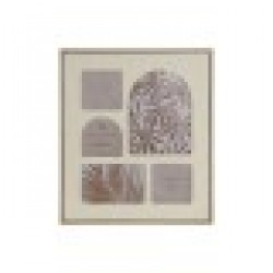 Рамка за снимки Home ESPRIT Бежов Кристал Дървен MDF Скандинавски 34 X 2 X 39 cm - Papetărie