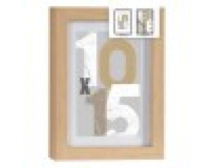 Рамка за снимки 16 x 21 x 2,5 cm Естествен Cтъкло Дървен MDF (6 броя)