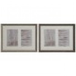 Рамка за снимки Home ESPRIT Бял Кафяв Естествен Кристал полистирен Град 29 X 3 X 23 cm (2 броя) - Papetărie