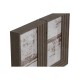 Рамка за снимки Home ESPRIT Кафяв Бежов Кристал полистирен Град 25 x 3 x 18 cm (2 броя)