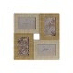 Рамка за снимки Home ESPRIT Бежов Естествен Кристал полистирен Скандинавски 36 X 2 X 36 cm - Papetărie