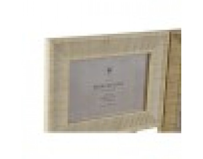 Рамка за снимки Home ESPRIT Бежов Естествен Кристал полистирен Скандинавски 36 X 2 X 36 cm
