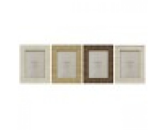 Рамка за снимки Home ESPRIT Бежов Естествен Кристал полистирен Scandi 18,5 x 2 x 23,5 cm (4 броя)