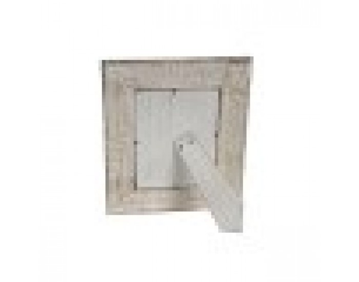 Рамка за снимки Home ESPRIT Бял Естествен Кристал Дърво манго Индианец 26,5 x 2 x 31,5 cm