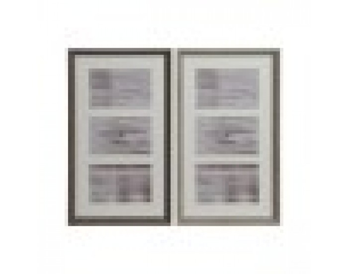 Рамка за снимки Home ESPRIT Бял Кафяв Сив Кристал полистирен Град 23 X 3 X 41 cm (2 броя)