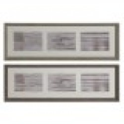 Рамка за снимки Home ESPRIT Кафяв Естествен Кристал полистирен Град 56 X 3 X 18 cm (2 броя) - Papetărie