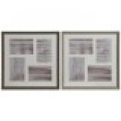 Рамка за снимки Home ESPRIT Кафяв Естествен Кристал полистирен Град 34 x 3 x 34 cm (2 броя) - Papetărie