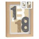 Рамка за снимки 18 x 23 x 2,5 cm Естествен Cтъкло Дървен MDF (6 броя)