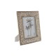 Рамка за снимки Home ESPRIT Бял Естествен Кристал Дърво манго Индианец 31,5 x 2 x 36,5 cm