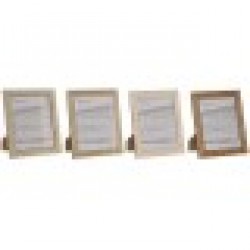 Рамка за снимки Home ESPRIT Многоцветен Кристал полистирен 26,2 x 1,6 x 31,2 cm (4 броя) - Papetărie