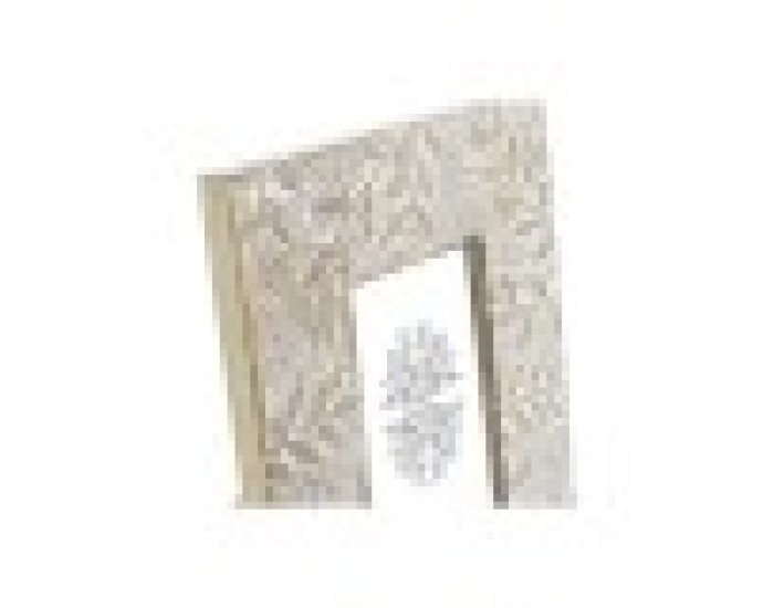 Рамка за снимки DKD Home Decor Бял Естествен Кристал Дърво манго Индианец 20 x 1,3 x 25 cm