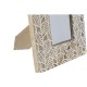 Рамка за снимки DKD Home Decor Бял Естествен Кристал Дърво манго Индианец 20 x 1,3 x 25 cm