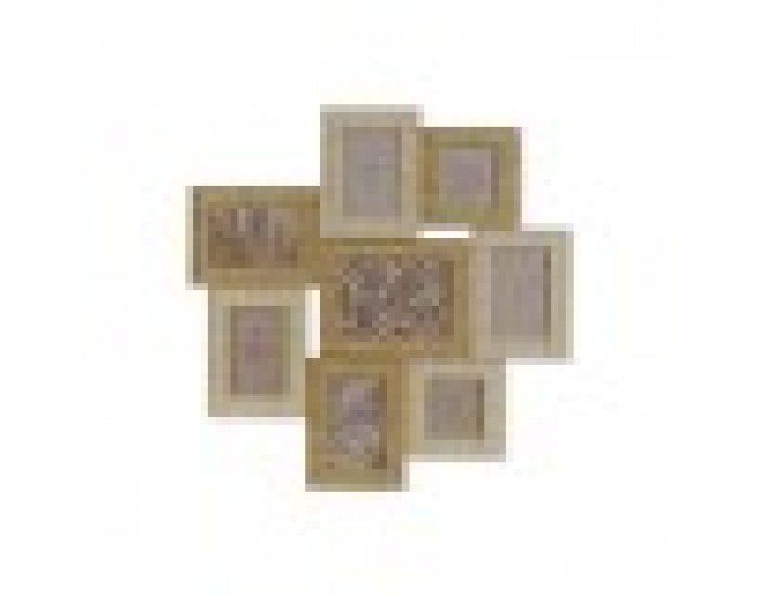 Рамка за снимки Home ESPRIT Бежов Естествен Кристал полистирен Скандинавски 60 X 2 X 59 cm