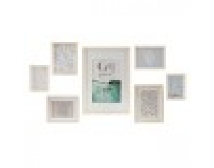 Държатели за стена DKD Home Decor Кристал Дървен MDF (7 pcs)