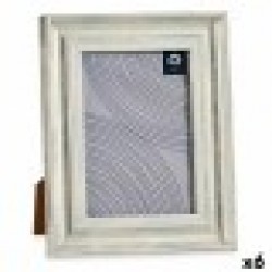 Рамка за снимки 19 x 2 x 24 cm Кристал Сребрист Дървен Кафяв Пластмаса (6 броя) - Papetărie