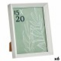 Рамка за снимки GiftDecor WPC0235MG-3-WH Бял Cтъкло Пластмаса (6 броя) - Papetărie