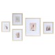 Държатели за стена DKD Home Decor Кристал Естествен MDF Бял Boho (32,5 x 1,5 x 45 cm)