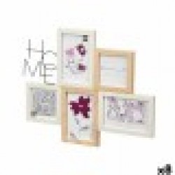 Рамка за снимки GiftDecor 411408K Естествен Метал Дървен MDF (8 броя) - Papetărie