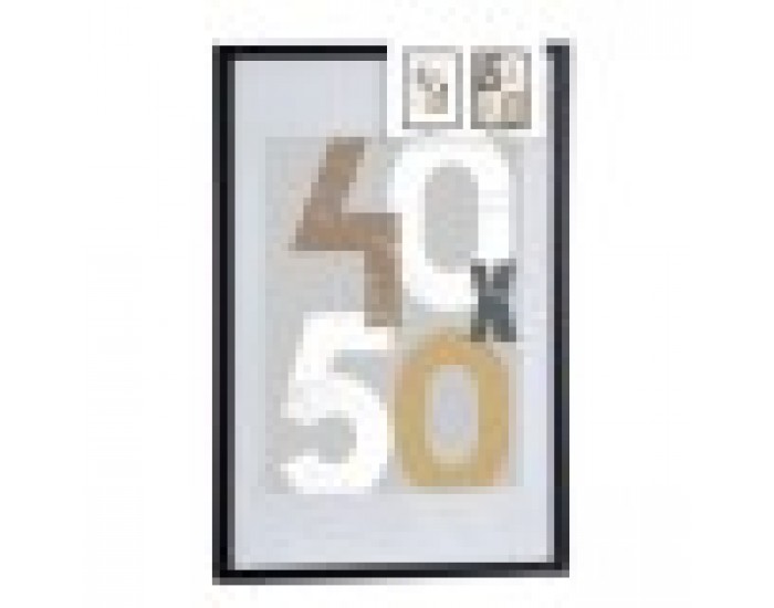 Държатели за стена Черен Пластмаса Дървен MDF 52,5 x 2,5 x 72,5 cm (6 броя)
