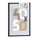 Държатели за стена Черен Пластмаса Дървен MDF 52,5 x 2,5 x 72,5 cm (6 броя)