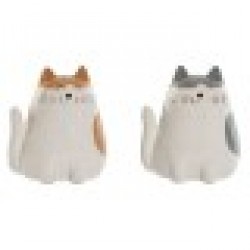 Cпестовна касичка Home ESPRIT Dolomite Котка 13,5 X 10 X 15 cm (2 броя) - Decorațiuni