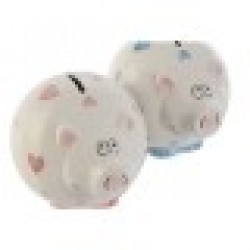 Cпестовна касичка Home ESPRIT Dolomite Прасе 15 X 13 X 12 cm (2 броя) - Decorațiuni