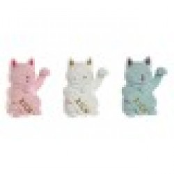 Cпестовна касичка Home ESPRIT Смола Котка 12 x 9,5 x 16 cm (3 броя) - Decorațiuni