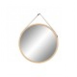 Стенно огледало Home ESPRIT Естествен Основен 45 x 2 x 45 cm - Home esprit