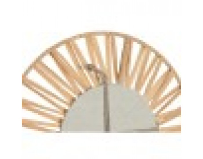 Игра на Огледала Home ESPRIT Естествен Рафия Кристал Scandi 20 x 2 x 20 cm (3 Части)