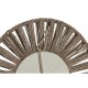 Игра на Огледала Home ESPRIT Естествен Юта Кристал Тропически 20 x 1 x 20 cm (3 Части)