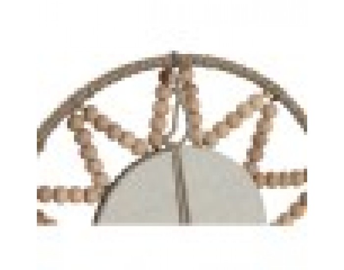 Игра на Огледала Home ESPRIT Естествен Дървен Кристал Scandi 20 x 1 x 20 cm (3 Части)