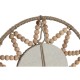 Игра на Огледала Home ESPRIT Естествен Дървен Кристал Scandi 20 x 1 x 20 cm (3 Части)