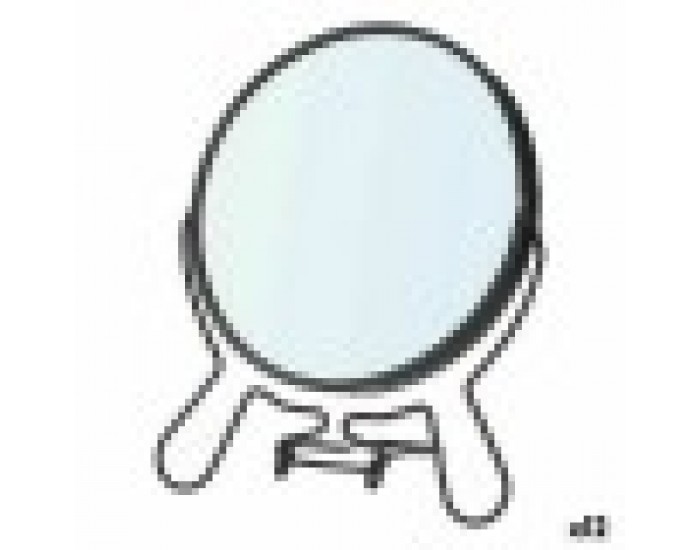 Увеличително Огледало Черен Желязо 13 x 15,3 x 1,5 cm (12 броя)