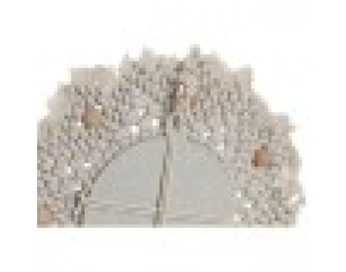 Игра на Огледала Home ESPRIT Бял Кристал Ресни Boho 20 x 1 x 20 cm (3 Части)