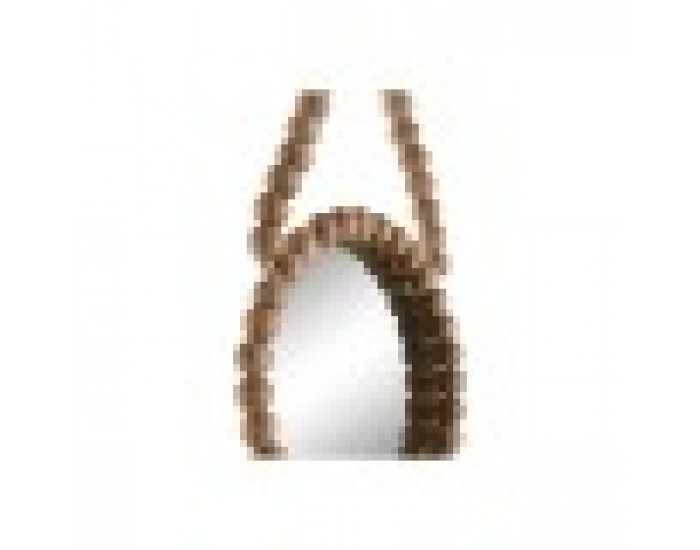 Игра на Огледала Home ESPRIT Естествен Дървен Кристал Scandi 15 x 1 x 24 cm (3 Части)