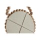Игра на Огледала Home ESPRIT Естествен Дървен Кристал Scandi 15 x 1 x 24 cm (3 Части)