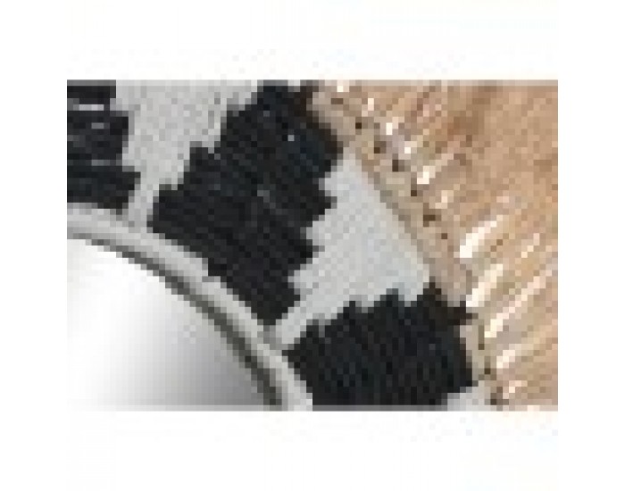 Стенно огледало Home ESPRIT Бял Черен Естествен Тропически 50 x 3 x 50 cm