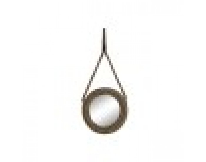 Стенно огледало Home ESPRIT Кафяв Дървен Въже Колониален Топки 28 x 4 x 61 cm