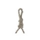 Стенно огледало DKD Home Decor Кафяв Метал Кристал Въже Златен (46 x 2 x 46 cm)