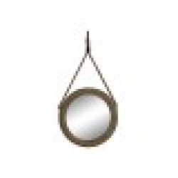 Стенно огледало Home ESPRIT Кафяв Дървен Въже Колониален Топки 38 x 4 x 72 cm - Home esprit