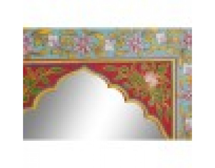 Стенно огледало DKD Home Decor Цветен Многоцветен Дървен MDF (41 x 2 x 56 cm)
