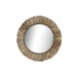 Стенно огледало DKD Home Decor Кристал Естествен Юта (52 x 3 x 52 cm) - Dkd home decor