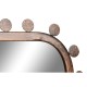 Стенно огледало Home ESPRIT Черен Златен Кристал Дървен MDF Неокласически 44 x 2,5 x 64 cm