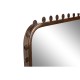 Стенно огледало Home ESPRIT Черен Златен Кристал Дървен MDF Неокласически 44 x 2,5 x 64 cm