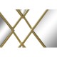Стенно огледало DKD Home Decor Огледало Златен Метал Ромб (63 x 2 x 90 cm)