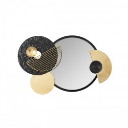 Стенно огледало DKD Home Decor Метал Кръгове (83 x 5 x 54 cm) - Dkd home decor